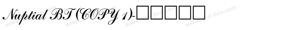 Nuptial BT (COPY 1)字体转换